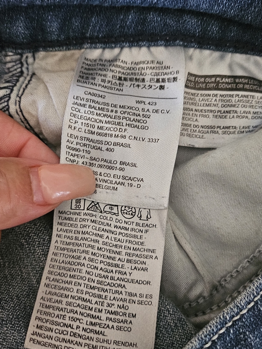 Levi’s 711 Skinny LeggingJeans Women Size 5 Blue Mid Rise Stretch Denim Slim Leg - Picture 9 of 14